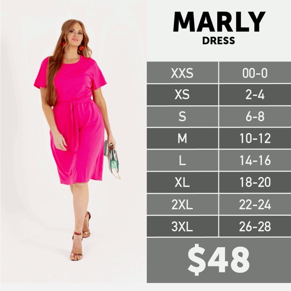 LuLaRoe Marly Short Sleeve Multicolor Striped Knee Length Midi Dress Size Small - Picture 11 of 11